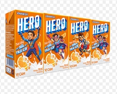 Sữa uống trái cây cam Hero Vinamilk 110ml