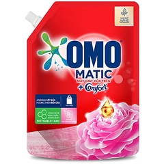 Nước giặt Omo Comfort Matic cửa trên hương hoa hồng 3,6kg
