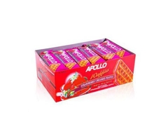 Bánh xốp Apollo Creamed Waffle vị dâu Malaysia 540g