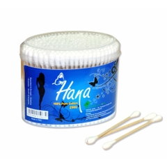 Tăm bông Hana bầu dục 250 chiếc