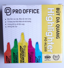 Bút dạ quang highlight PRO-OFFICE PO-HL500