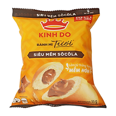 Bánh mì tươi siêu mềm socola Kinh Đô 55g