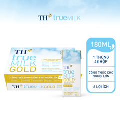 Sữa tươi tiệt trùng TH true milk gold vị tự nhiên 180ml