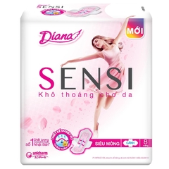 Băng vệ sinh Diana sensi siêu mỏng cánh 8M