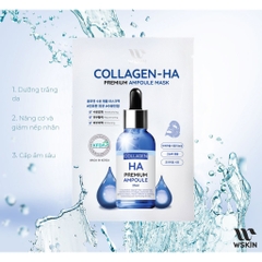 Mặt nạ Wskin Collagen nâng cơ và HA cấp ẩm sâu 25ml Hàn Quốc