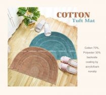 Thảm Carmi Cotton dệt Circle Bath 40*60cm