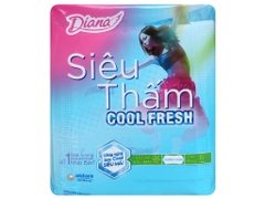 Băng vệ sinh Diana siêu thấm cool Fresh không cánh 8M