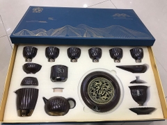 Bộ ấm trà chân cao Hoàng gia màu nâu (không đĩa)