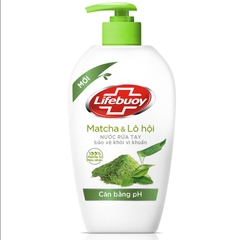 Nước rửa tay Lifebuoy matcha & lô hội 450g