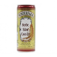 Nước sâm cao ly Wonderfarm lon 240ml