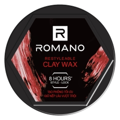 Sáp vuốt tóc Romano Clay Wax tạo phồng, giữ nếp vượt trội 68g