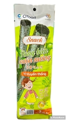 Snack rong biển cuộn nướng vị truyền thống O'Food 6g
