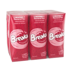 Sữa tươi Breaka hương dâu Úc 250ml