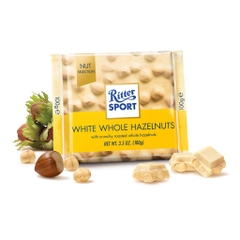Socola trắng nhân hạt dẻ Ritter Sport Đức 100g
