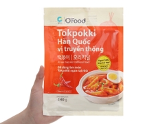 Bánh gạo Tokpokki vị truyền thống O'Food 140g