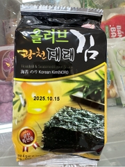 Rong biển ăn liền nướng dầu oliu HACCP Hàn Quốc 4g
