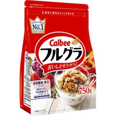 Ngũ cốc Calbee đỏ vị dâu tây, táo, nho Nhật Bản 600g