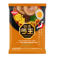 Mì Ramen ăn liền hương vị thịt hầm Tonkotsu cay Nissin 95g