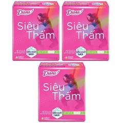 Băng vệ sinh Diana Siêu thấm siêu mỏng không  cánh 8M