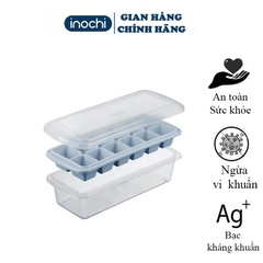 Bộ khay đá vuông Kari 12 viên Inochi màu trắng ngọc