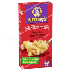 Mì Nui Annie’s Penne Penne & Four Cheese 156g Mỹ