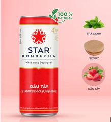 Thức uống lên men Star Kombucha vị dâu tây 237ml