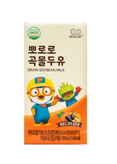 Sữa đậu nành ngũ cốc Pororo vị óc chó, hành nhân, đậu đen Hàn Quốc 190ml