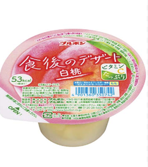 Thạch vị đào trắng Bourbon Nhật Bản 140g
