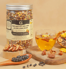 Trà gạo lứt đậu đen vị cúc long nhãn GuFoods 500g