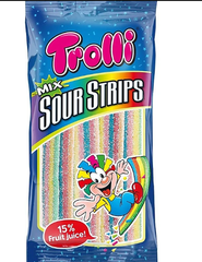 Kẹo Trolli Sour Strips vị thập cẩm Đức 85g