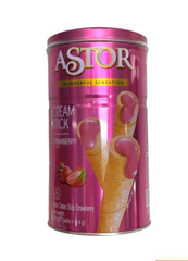 Bánh quế Astor Cream Stick nhân kem dâu tây 330g