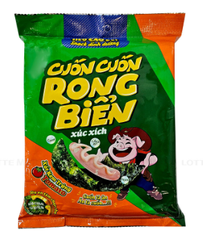 Xúc xích tiệt trùng cuốn cuốn rong biển Heo Cao Bồi vị xốt kem trứng cà chua 48.5g