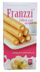 Bánh cuộn nhân kem vị vani Franzzi Filled Roll Series 60g