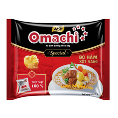 Mì Omachi Special bò hầm xốt vang thịt thật 92g