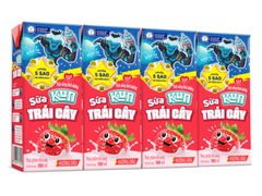 Sữa trái cây hương dâu Kun 180ml*48H