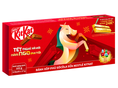 Bánh xốp phủ socola sữa Nestle Kitkat Tết 102g