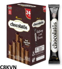 Bánh cuộn xốp Chocolatos hương socola 336g Indonesia
