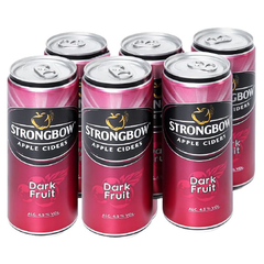 Strongbow nước táo len men vị dâu đen lon 330ml