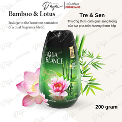 Sáp thơm khử mùi Aqua Blance hương tre và hoa sen Singapore 200g