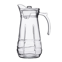 Bình nước thủy tinh Deli sọc vuông 1,8L
