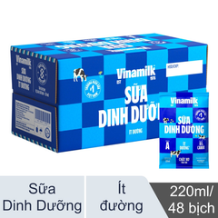 STTT ít đường Vinamilk 220ml*48