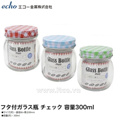 Lọ thủy tinh nắp vặn Echo 300ml Nhật Bản