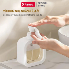 Bình đựng nước rửa chén/xà phòng nhấn tay trong suốt 500ml - Parroti Tindy TD500