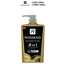 Sữa tắm, gội 2in1 Romano Grandiose hương nước hoa 650g