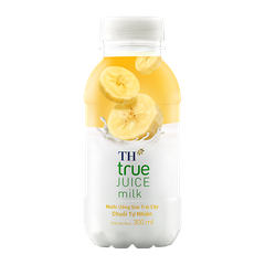 Nước uống sữa trái cây chuối tự nhiên TH True juice milk 300ml