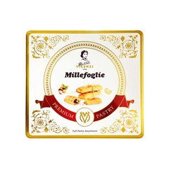 Bánh Puff Pastry que vị bơ và hạt phỉ Millefoglie Ý 250g