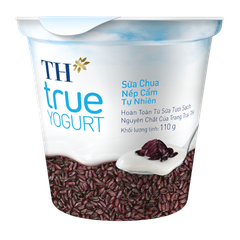 Sữa chua nếp cẩm tự nhiên TH True Milk 110g