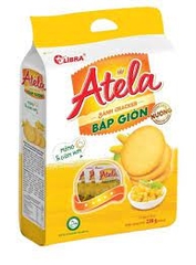Bánh Crackers bắp giòn Atela 228g