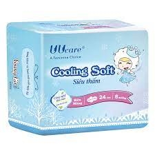Băng vệ sinh UUCare Young Girl Cooling Soft ban ngày có cánh 8M 24cm Singapore