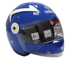 Mũ bảo hiểm chụp có kính Yamaha xanh dương